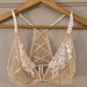 Victoria's Secret Dream Angels Lightweight Mesh and Lace Bralette, Size S